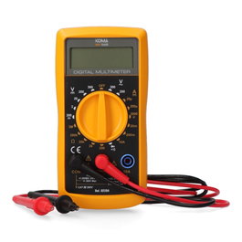 Koma Tools Multímetro Digital CAT III 300 V, 68 x 28 x 136 mm, Mide Diodo, Resistencia, Continuidad, DC y AC