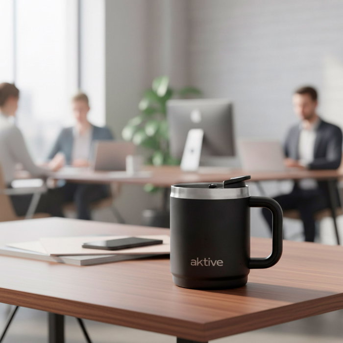 AKTIVE Taza Térmica Acero Inox