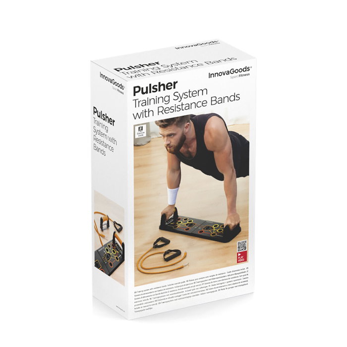 Pack Tabla de Flexiones Push-Up con Bandas de Resistencia y Chaleco Deportivo Sauna Hombre XL InnovaGoods