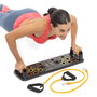 Pack Tabla de Flexiones Push-Up con Bandas de Resistencia y Chaleco Deportivo Sauna Hombre XL InnovaGoods