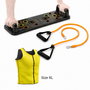 Pack Tabla de Flexiones Push-Up con Bandas de Resistencia y Chaleco Deportivo Sauna Hombre XL InnovaGoods