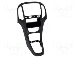 ACV Bastidor de montaje de radio 2 DIN para Opel Astra J, negro perla