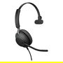 Jabra Evolve2 40 SE Mono Auriculares para Llamadas USB-A Negro, Diadema Supraaural, Optimizado UC, 75% Reciclado