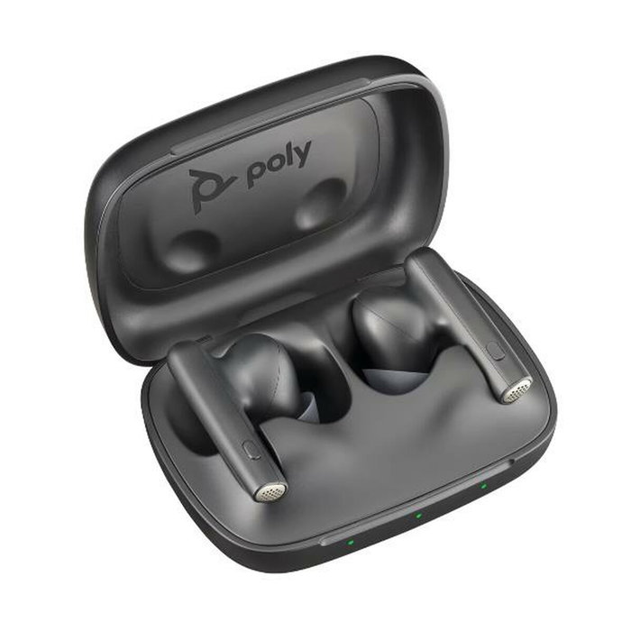 Poly Voyager Free 60 UC M Negro Carbono con Adaptador USB-C BT700 y Estuche de Carga