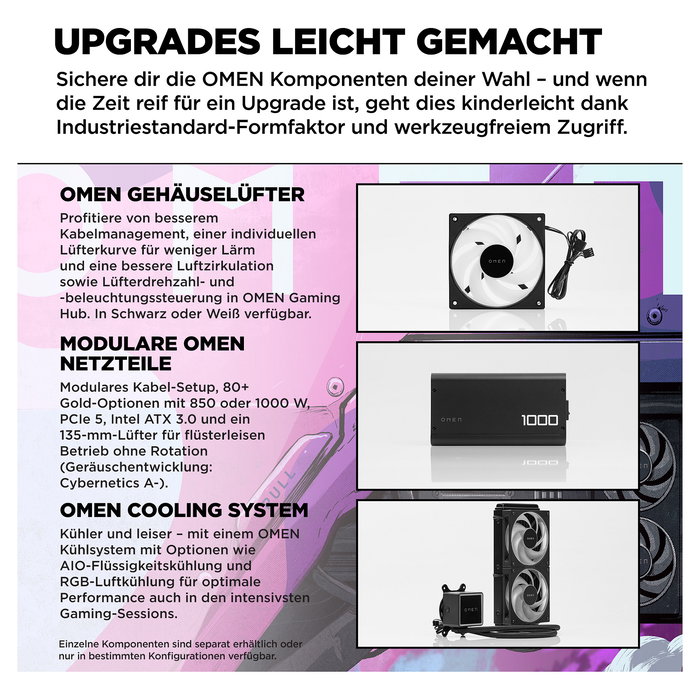 HP OMEN GT16-0083ng - Ordenador de Sobremesa Gaming, AMD Ryzen 7 8700F, 32GB RAM, 3TB SSD, NVIDIA GeForce RTX 5070 Ti, Windows 11 Home