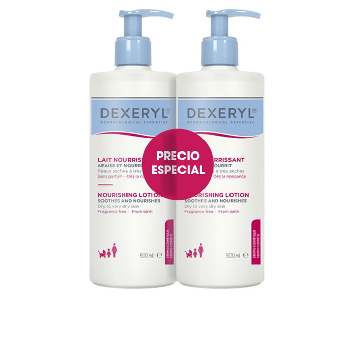 Dexeryl Loción Nutritiva Hidratante 24h Piel Seca y Sensible - Pack 2 x 500 ml - Con Ácido Glicirretínico, Hipoalergénica, para Bebés y Adultos Dexeryl Loción Nutritiva Hidratante 24h Piel Seca y Sensible - Pack 2 x 500 ml - Con Ácido Glicirretínico, Hipoalergénica, para Bebés y Adultos