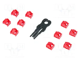 LogiLink Kit de Bloqueadores de Puerto RJ45 con 1 Llave y 10 Bloqueos, Tipo Económico