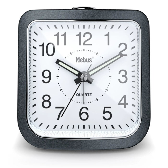Mebus Despertador de Cuarzo 56987 Gris Oscuro Mebus Despertador de Cuarzo 56987 Gris Oscuro