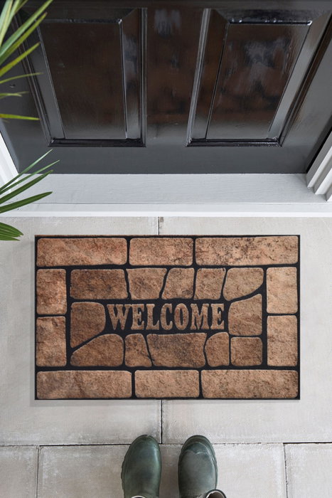 Conceptum Felpudo PVC 40 x 60 cm Antideslizante Lavable a Máquina para Entrada de Hogar