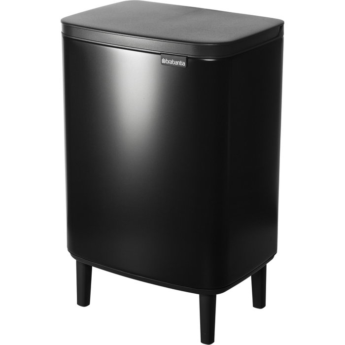 Brabantia BO Trash Bin HI 12 l Negro mate
