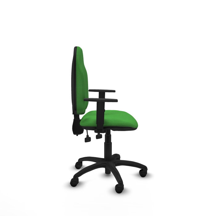 PIQUERAS Y CRESPO Silla de oficina Algarra Verde con mecanismo de doble maneta PIQUERAS Y CRESPO Silla de oficina Algarra Verde con mecanismo de doble maneta