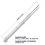 Unykach Kit de raíles telescópicos UK514208G4 para rack 2U, 40 kg, Plata
