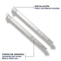Unykach Kit de raíles telescópicos UK514208G4 para rack 2U, 40 kg, Plata