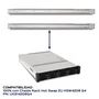 Unykach Kit de raíles telescópicos UK514208G4 para rack 2U, 40 kg, Plata