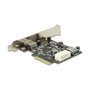 DeLOCK 89399 Tarjeta de expansión PCI Express x4 con 1 puerto externo y 1 puerto interno USB 3.1 Gen 2