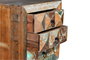 Giner y Colomer Mesita Madera Reciclada Multicolor 3 Cajones