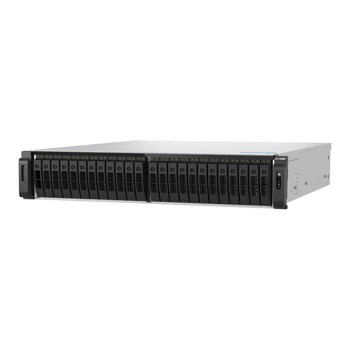 QNAP TS-h3077AFU-R5-32G NAS de 2U con 30 bahías, AMD Ryzen 5 Pro y 32 GB DDR5 QNAP TS-h3077AFU-R5-32G NAS de 2U con 30 bahías, AMD Ryzen 5 Pro y 32 GB DDR5