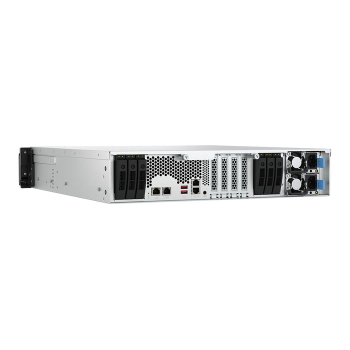 QNAP TS-h3077AFU-R5-32G NAS de 2U con 30 bahías, AMD Ryzen 5 Pro y 32 GB DDR5 QNAP TS-h3077AFU-R5-32G NAS de 2U con 30 bahías, AMD Ryzen 5 Pro y 32 GB DDR5