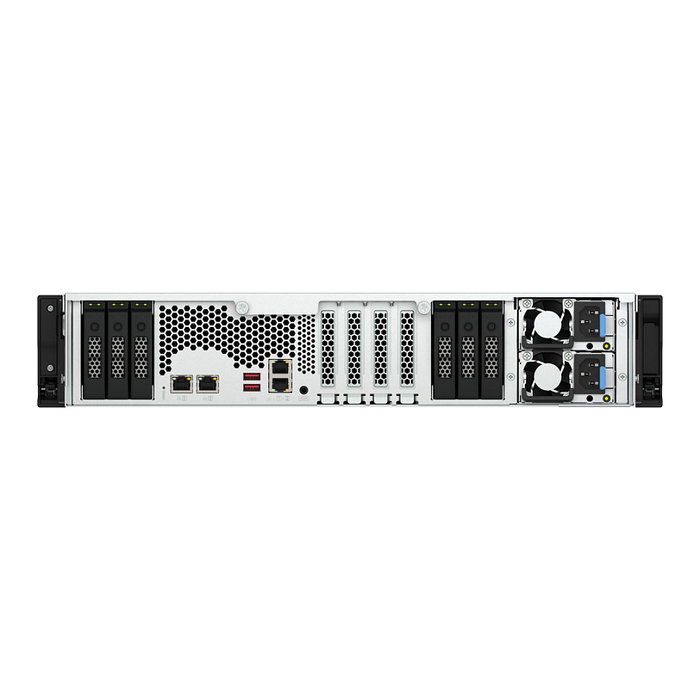 QNAP TS-h3077AFU-R5-32G NAS de 2U con 30 bahías, AMD Ryzen 5 Pro y 32 GB DDR5 QNAP TS-h3077AFU-R5-32G NAS de 2U con 30 bahías, AMD Ryzen 5 Pro y 32 GB DDR5