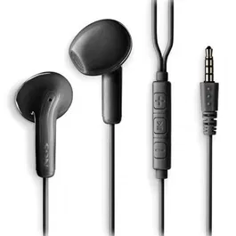 NGS Auriculares CROSS FLIP BLACK Intrauditivos con Micrófono Jack 3.5 Negros
