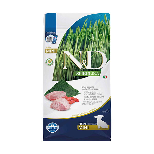 Farmina N&D Spirulina Puppy Mini Cordero 2kg Farmina N&D Spirulina Puppy Mini Cordero 2kg