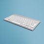 R-Go Tools R-Go Compact Break Teclado Ergonómico Compacto QWERTY ES Bluetooth Blanco
