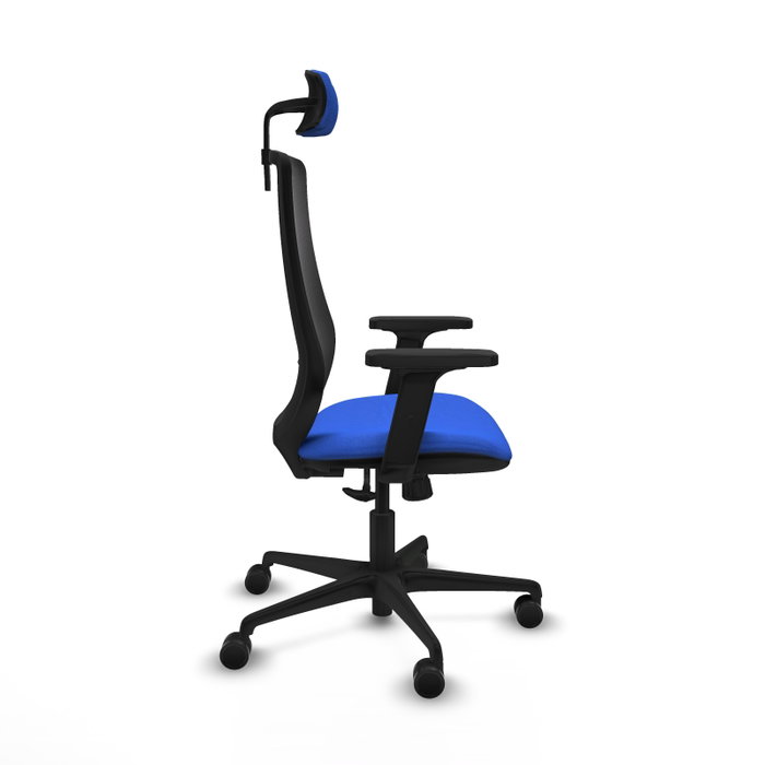 PIQUERAS Y CRESPO Silla de oficina Mardos con mecanismo Sincro, Azul y Negro