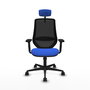 PIQUERAS Y CRESPO Silla de oficina Mardos con mecanismo Sincro, Azul y Negro