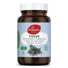 EL GRANERO Fucus Vesiculosus - Suplemento Alimenticio de Alga Fucus con Yodo - 30 Cápsulas Vegetales - Apto para Veganos