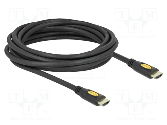 DeLOCK Cable High Speed HDMI con Ethernet de 5 m, 4K, Negro DeLOCK Cable High Speed HDMI con Ethernet de 5 m, 4K, Negro
