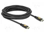 DeLOCK Cable High Speed HDMI con Ethernet de 5 m, 4K, Negro