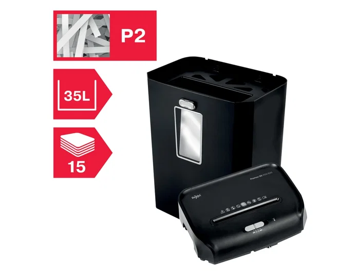 REXEL ProMax RSS1535 Destructora de papel, corte en tiras 6mm, 35L, Negro REXEL ProMax RSS1535 Destructora de papel, corte en tiras 6mm, 35L, Negro