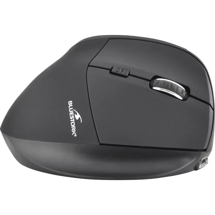 Bluestork Ratón Ergonómico Inalámbrico Óptico 1200 ppp 6 Botones PC/MAC BSC-ERGO-01