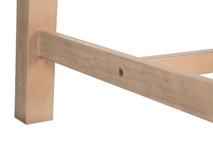 DKD Home Decor Mesa Comedor Terraza y Jardín Roda Marrón y Beige 100 x 76 x 260 cm Set 11 Piezas Acacia