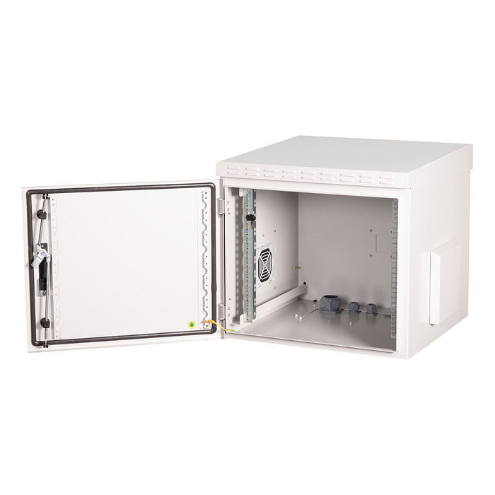 ROLINE 19-Zoll (48.3 cm) Wandgehuse Pro 9 HE, 9U, 600x600 mm, IP55, outdoor, Grau, Rack de pared, 40 kg