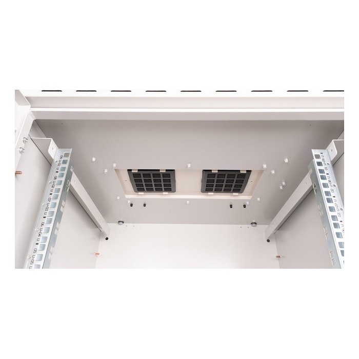 ROLINE 19-Zoll (48.3 cm) Wandgehuse Pro 9 HE, 9U, 600x600 mm, IP55, outdoor, Grau, Rack de pared, 40 kg