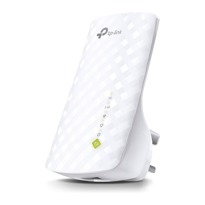 TP-Link RE220 Repetidor WLAN Extensor de WiFi Doble Banda 433 Mbps, Ethernet 10/100 Mbps, WiFi 5 (802.11ac), con Puerta de Enlace Inteligente y Botón WPS, Blanco