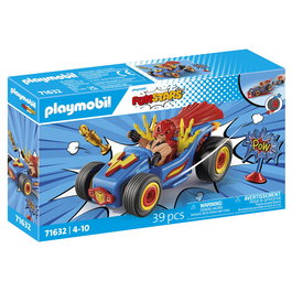 Playmobil 71632 Luchador Funstars Kart Racing con Accesorios +4 Años