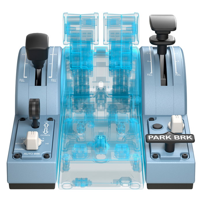 Thrustmaster TCA Quadrant Add-On Airbus Edition Negro, Azul Thrustmaster TCA Quadrant Add-On Airbus Edition Negro, Azul