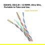 EQUIP Patchkabel Cat6A U/UTP 3.00m Azul LSZH SlimFlex 626306 para 10GbE y PoE+