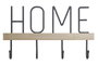 DKD Home Decor Perchero Pared Industrial home Loft Negro Hierro MDF 4.5 x 21 x 36 cm (4 Unidades)