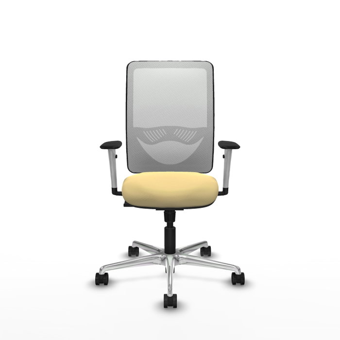 PIQUERAS Y CRESPO Silla de oficina Zulema con mecanismo Sincro, Crema y Blanco PIQUERAS Y CRESPO Silla de oficina Zulema con mecanismo Sincro, Crema y Blanco