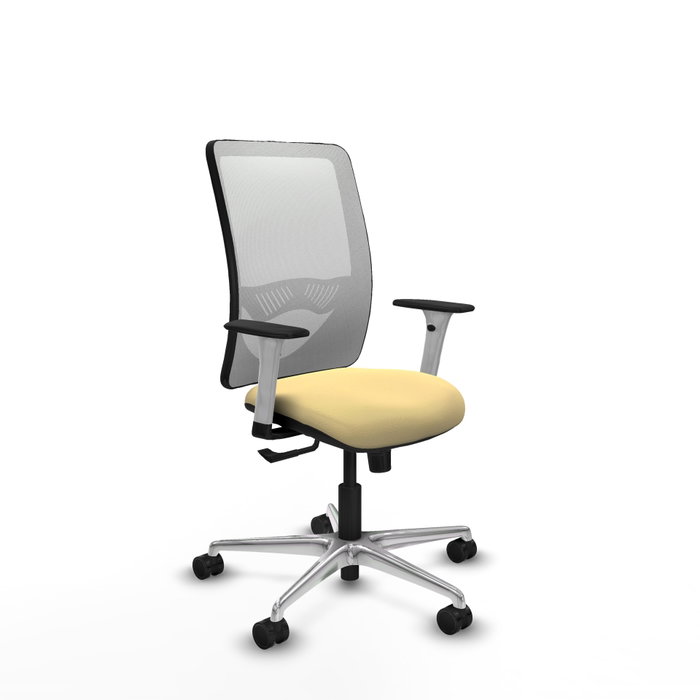 PIQUERAS Y CRESPO Silla de oficina Zulema con mecanismo Sincro, Crema y Blanco PIQUERAS Y CRESPO Silla de oficina Zulema con mecanismo Sincro, Crema y Blanco