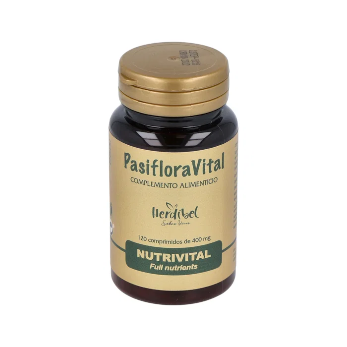 HERDIBEL Pasiflora Vital 120 Comprimidos - Complemento Alimenticio Natural para la Relajación y el Bienestar, a Base de Extracto de Pasiflora HERDIBEL Pasiflora Vital 120 Comprimidos - Complemento Alimenticio Natural para la Relajación y el Bienestar, a Base de Extracto de Pasiflora