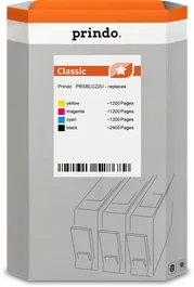 Prindo Multipack PRSBLC22U Classic Negro, Cian, Magenta, Amarillo