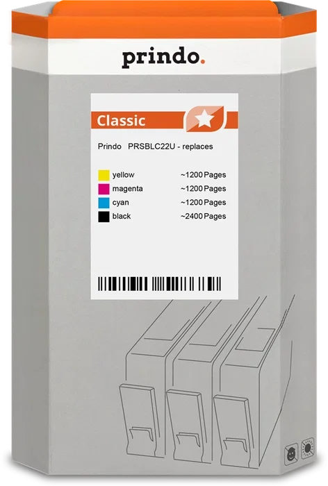 Prindo Multipack PRSBLC22U Classic Negro, Cian, Magenta, Amarillo Prindo Multipack PRSBLC22U Classic Negro, Cian, Magenta, Amarillo