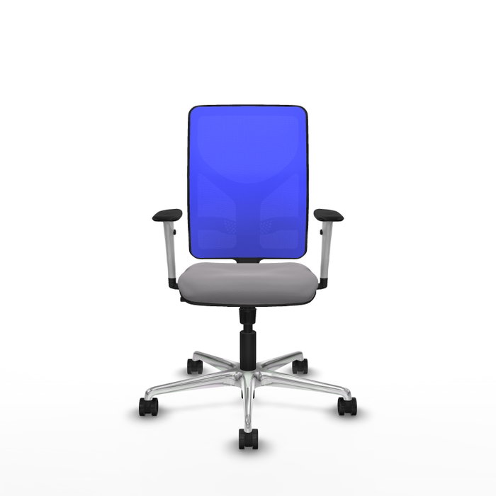 PIQUERAS Y CRESPO Silla de oficina Motilla con mecanismo Sincro, Gris y Azul PIQUERAS Y CRESPO Silla de oficina Motilla con mecanismo Sincro, Gris y Azul