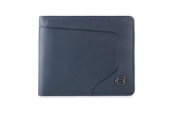 Piquadro, Cartera de cuero, Pu4518Aor, Azul ultramar, Para hombres