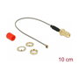 DeLOCK 89832 Cable coaxial SMA a MHF® I Stecker 1.13 de 0,1 m