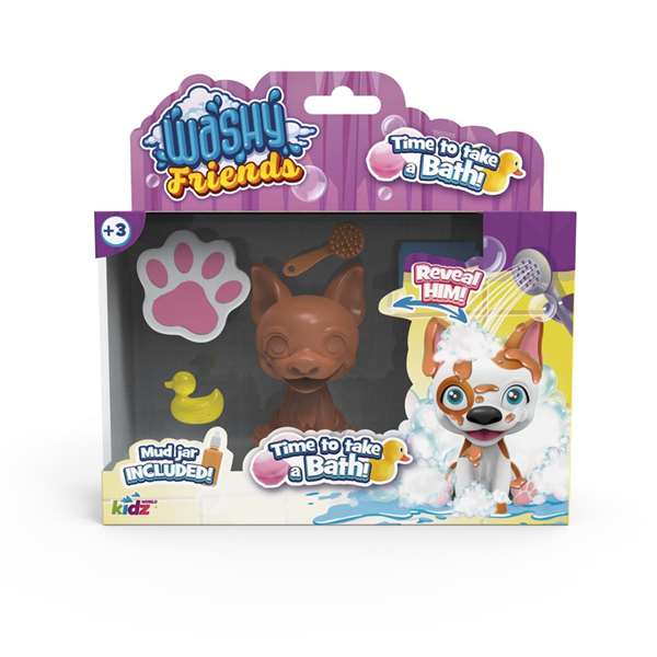 Toy Partner Figura Perro Hora del Baño Washy Friends Coleccionable 9 Modelos Toy Partner Figura Perro Hora del Baño Washy Friends Coleccionable 9 Modelos